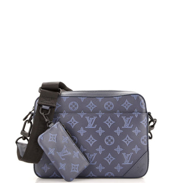 Duo Messenger Bag Monogram Shadow Leather