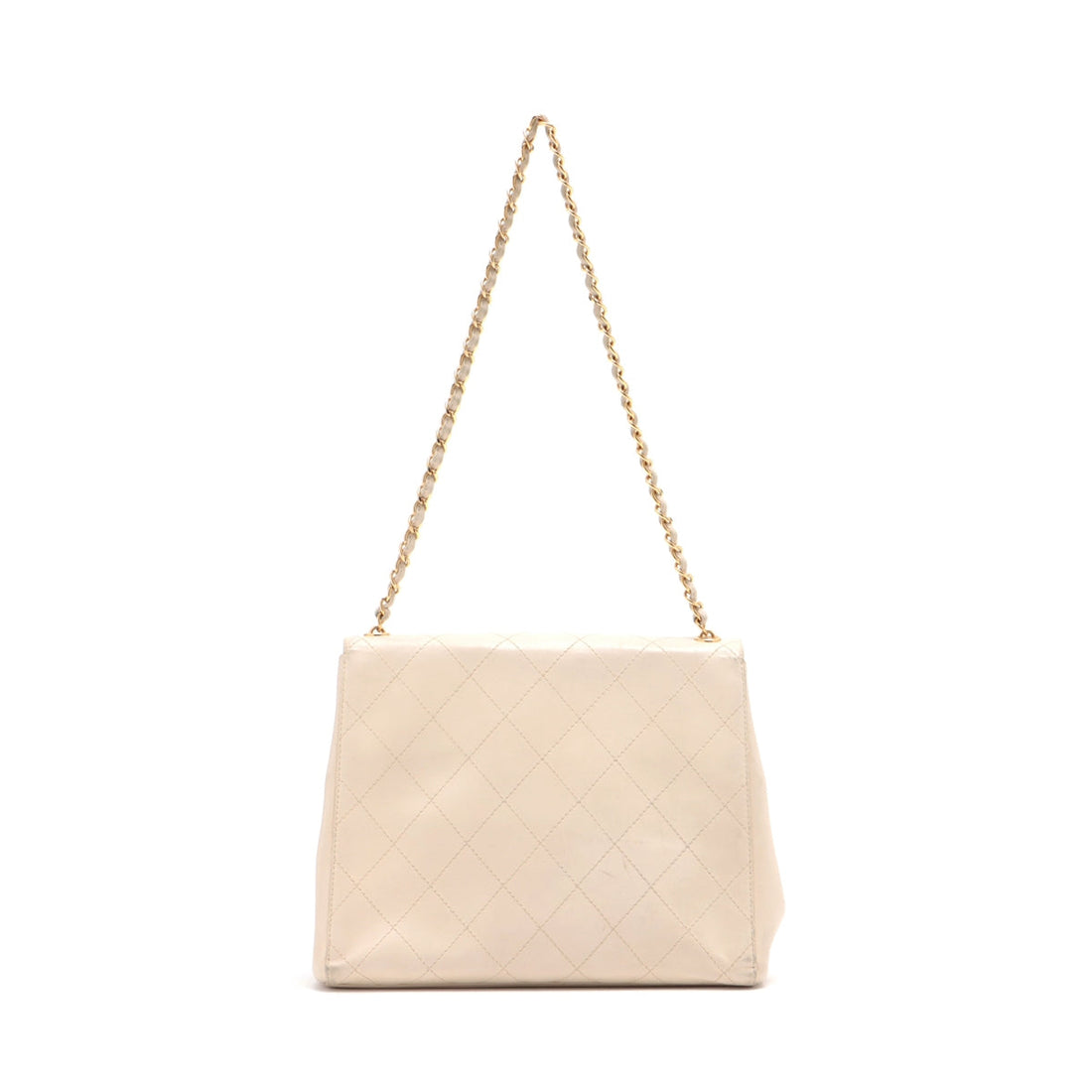 Chanel Matrasse  Chain Shoulder Bag Beige Gold  5th