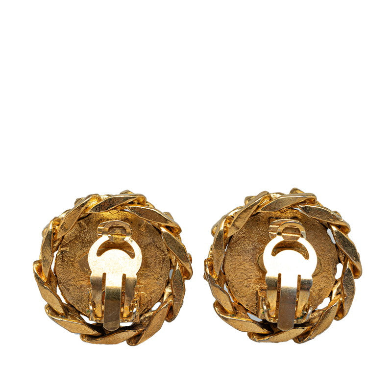 Chanel  Coco Earring G  Line Stone  Chanel