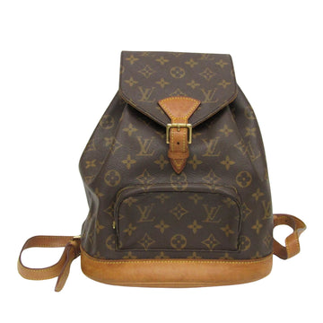 Louis Vuitton Montsouris Mm  Canvas Backpack Bag