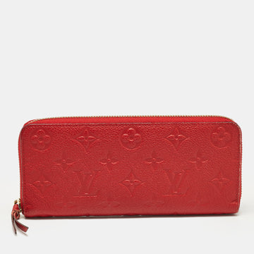 Louis Vuitton Cherry Monogram Empreinte Leather Clemence Wallet