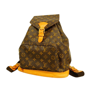 Louis Vuitton Montsouris Gm  Canvas Backpack Bag