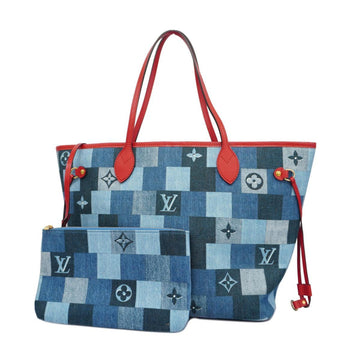 Louis Vuitton Neverfull Mm   - Jeans Tote Bag