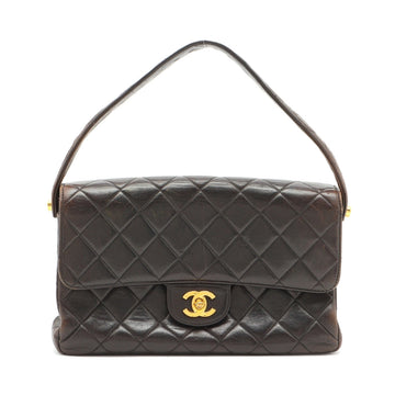 Chanel  Double Flap Shoulder Bag in Lambskin Black