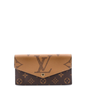 Sarah Wallet NM Reverse Monogram Giant and Monogram Canvas