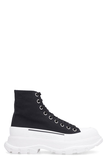 TREAD SLICK LACE-UP ANKLE BOOTS