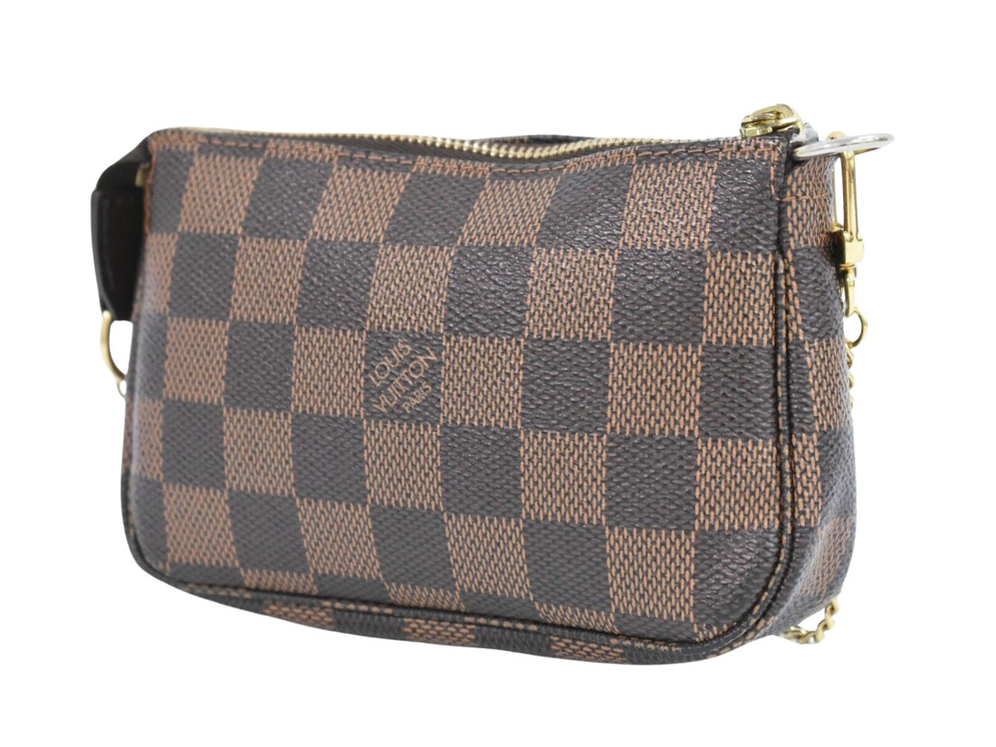 Louis Vuitton Mini Pochette Accessoires  Calfskin Clutch Bag