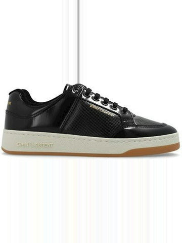 SAINT LAURENT LOGO CANVAS LACE UPS