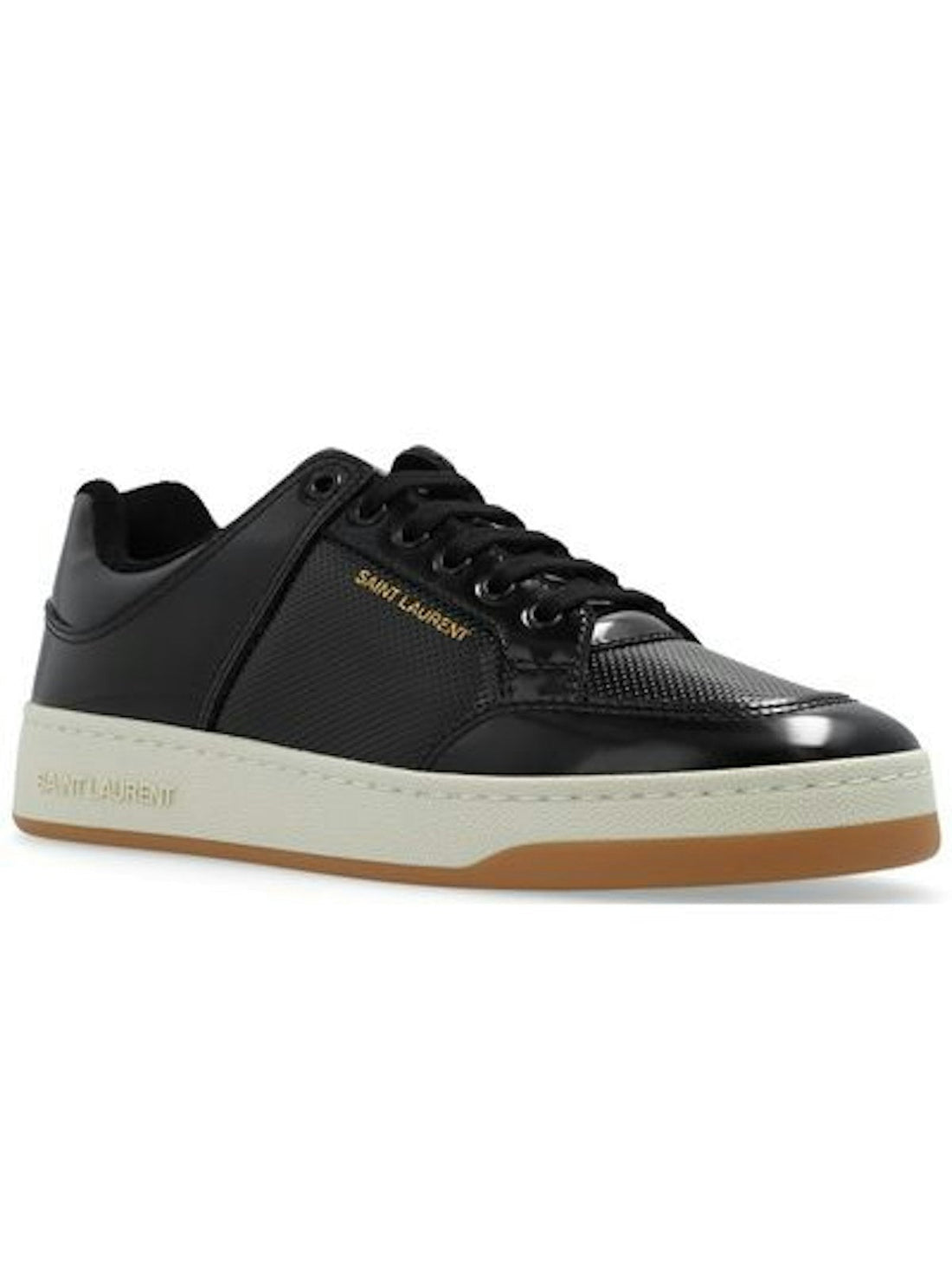SAINT LAURENT LOGO CANVAS LACE UPS