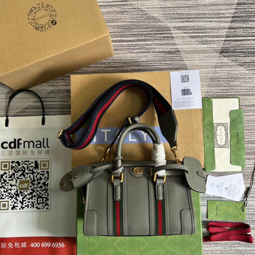 GC 715771 Exquisite MINI COWHIDE :1 repl LEATHER grey 22CM
