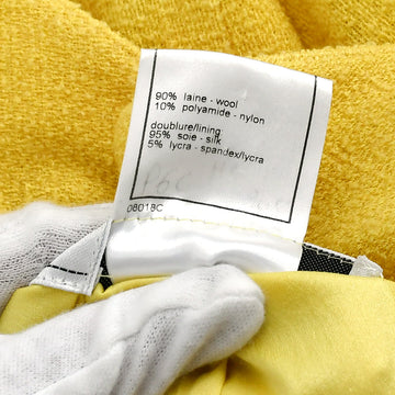 Chanel Single Breasted Jacket Yellow 99C #40