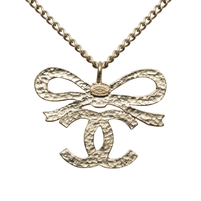 Chanel  Ribbon Necklace in Silver Ladies