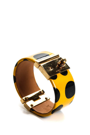 Louis Vuitton x Yayoi Kusama Womens Gold Plated Infinity Dots Bracelet 6.5" 94g
