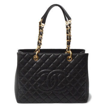 Top Quality Chanel Caviar Skin Chain Shoulder Bag Black