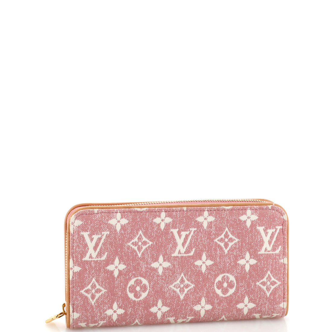 Zippy Wallet Monogram Jacquard Denim