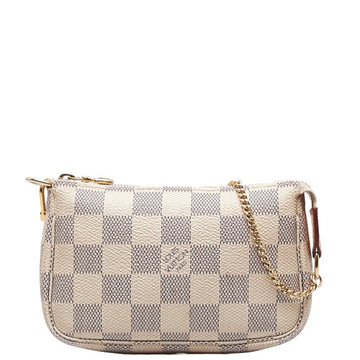 Louis Vuitton Pochette Accessoires  Leather Clutch Bag