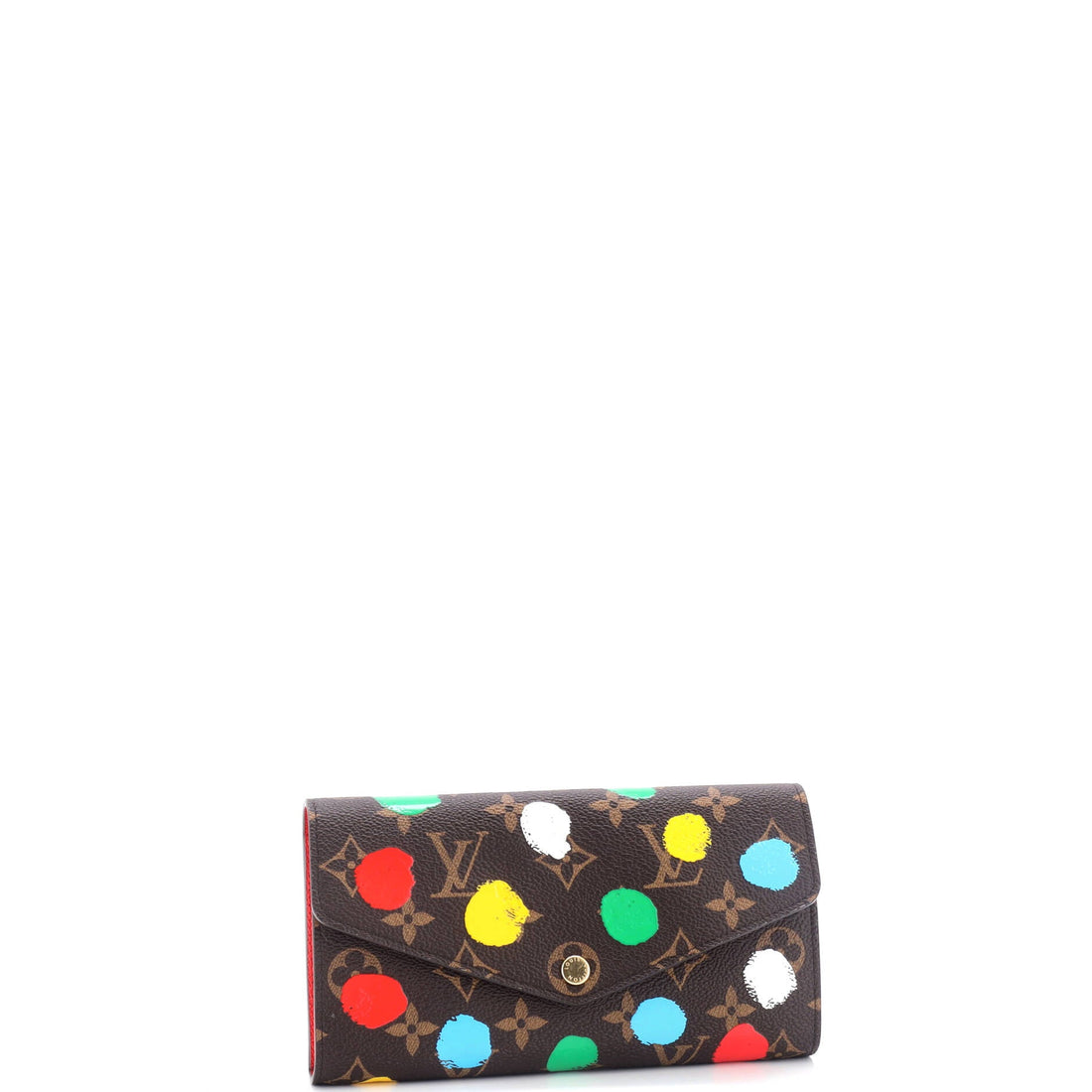 Sarah Wallet NM Yayoi Kusama Painted Dots Monogram Canvas