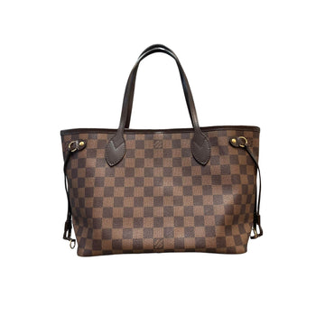 Louis-Vuitton Neverfull PM Damier Ebene Canvas Brown