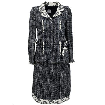 Chanel single-breasted skirt suit #38