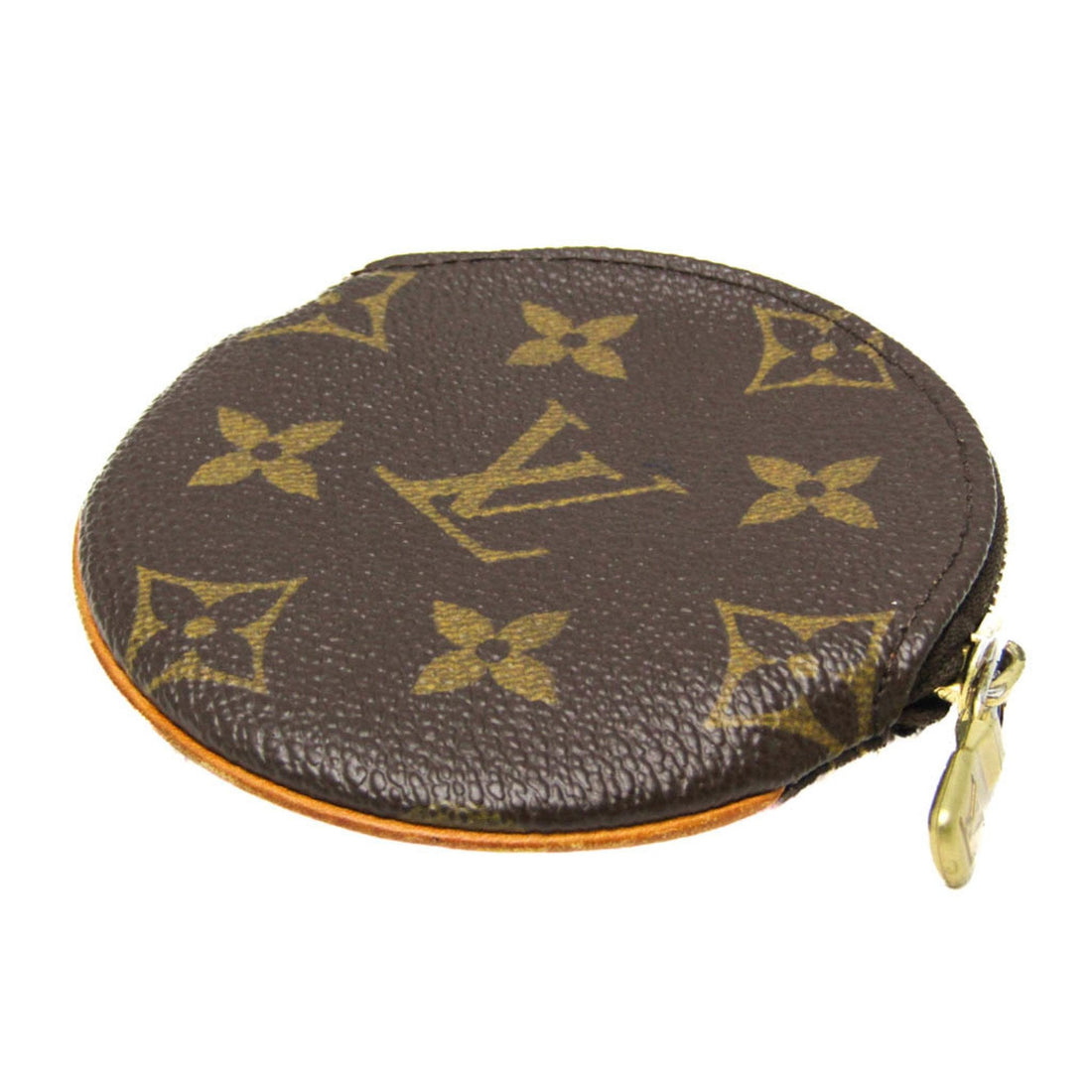 Louis Vuitton Porte Monnaie Rond  Canvas Wallet