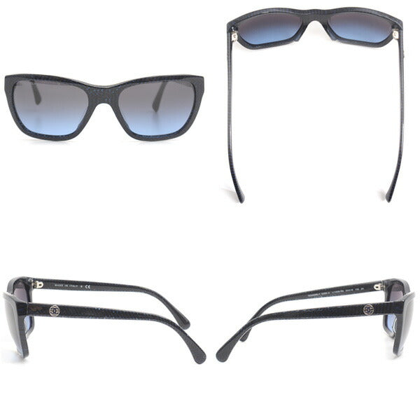 Top Quality Chanel Dark Blue Gradient Lens Sunglasses