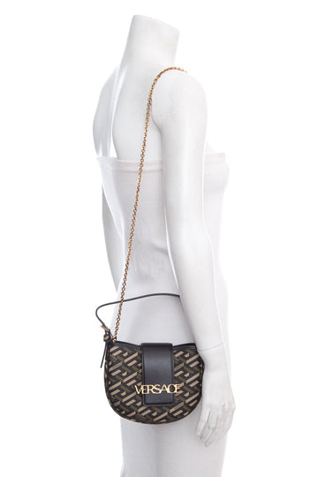 Versace Black & Olive Mini Handbag