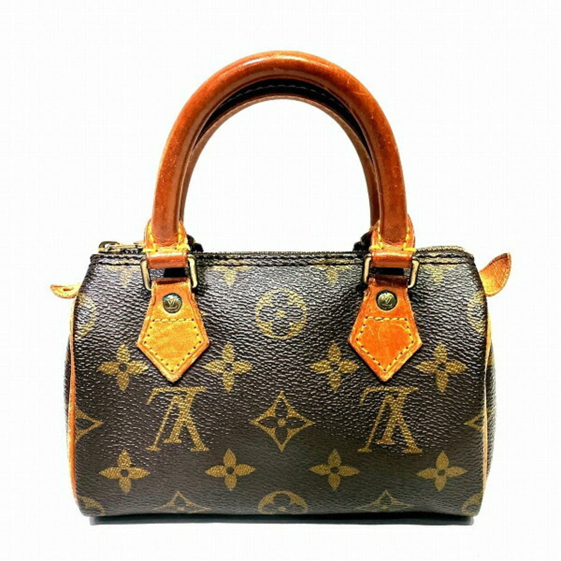 Louis Vuitton Nano Speedy  Canvas Handbag