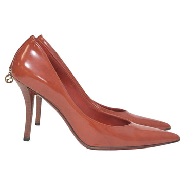 Gucci Pointed GG Pumps in Red  Leather