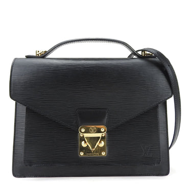Louis Vuitton Monceau  Leather Shoulder Bag