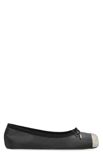 LEATHER BALLET FLATS