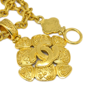 Chanel Gold Chain Pendant Necklace 96A