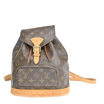 Louis Vuitton Montsouris Mm  Canvas Backpack Bag