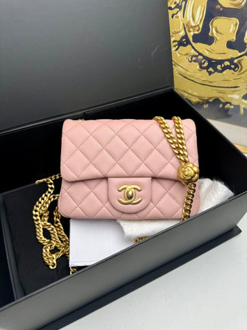 Preloved Chanel Bag Full Set Pink 110127