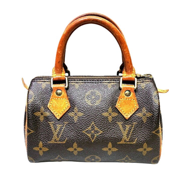 Louis Vuitton Nano Speedy  Canvas Handbag