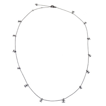 Chanel CC Chain Necklace Black 09P