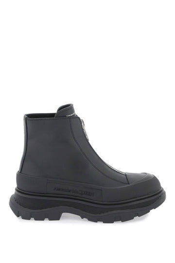 ZIP TREAD SLICK ANKLE BOOTS