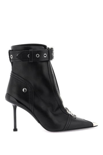 'SLASH BIKER' ANKLE BOOTS