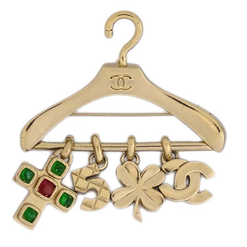 Chanel 2002 Gripoix 'CC' Gripoix Hanger Brooch