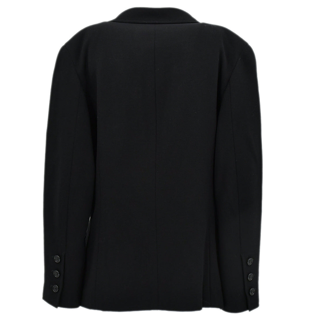 Chanel Double Breasted Jacket Black 97P #42