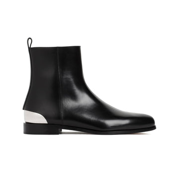 METAL HEEL ANKLE BOOTS