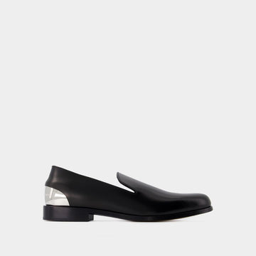METAL HEEL LOAFERS