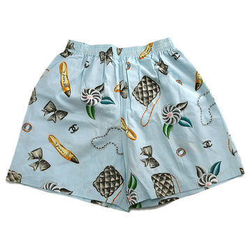 Chanel Icon Half Pants Light Blue #36