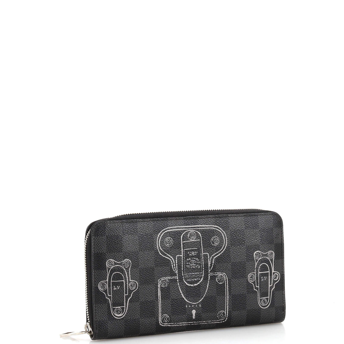 Zippy Organizer Limited Edition Trunks and Locks Damier Graphite