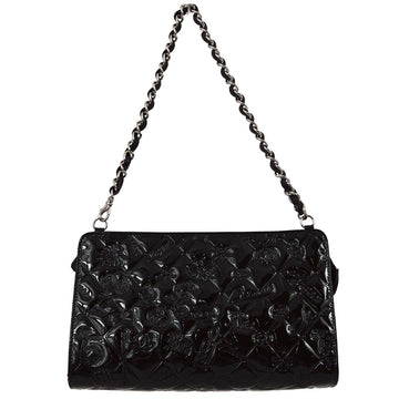 Chanel * 2009-2010 Black  Leather Icon Handbag
