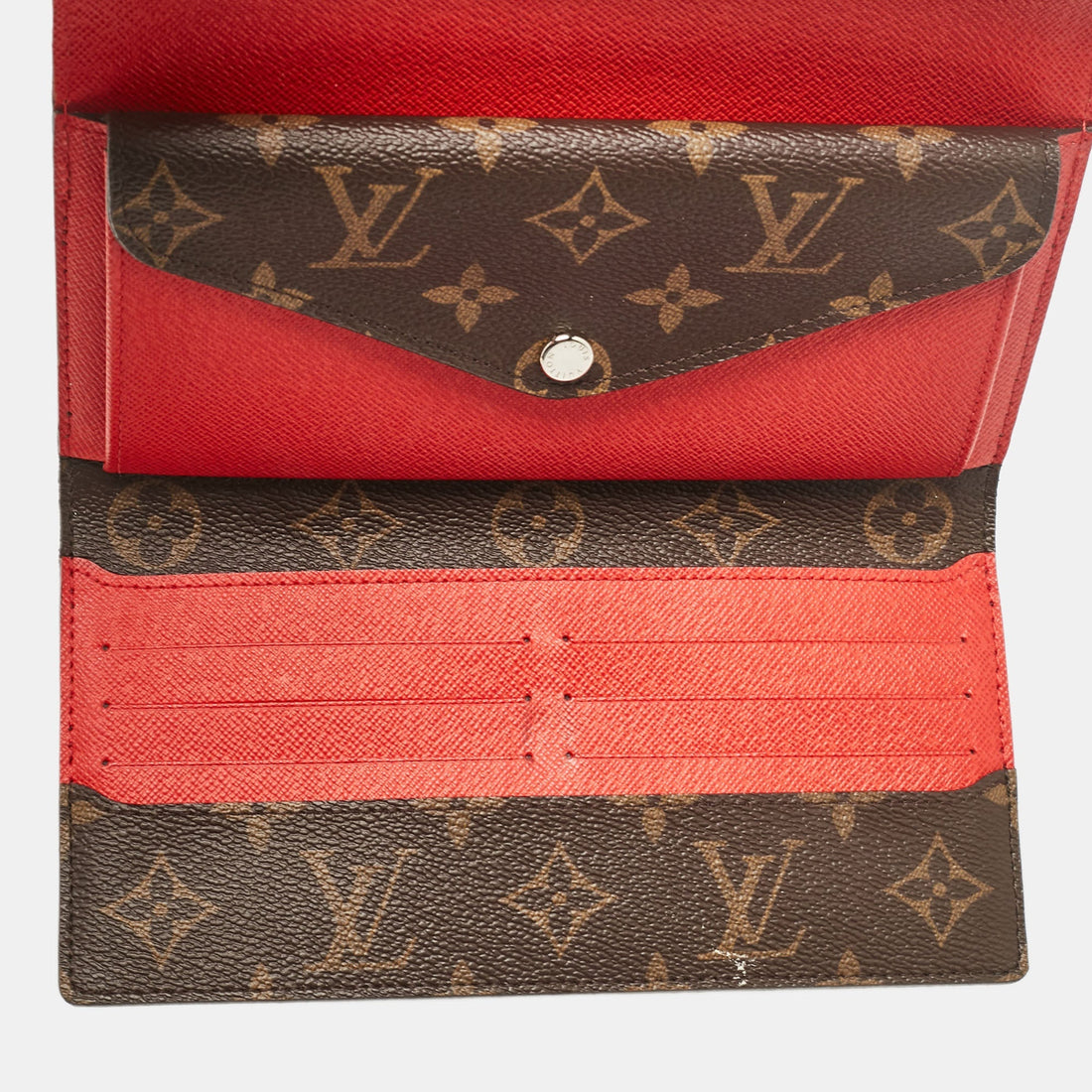 Louis Vuitton Cherry Epi Leather And Monogram Canvas Marie-Lou Long Wallet