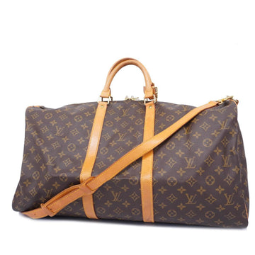 Louis Vuitton Keepall Bandouliere 55  Canvas Travel Bag