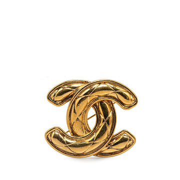 Chanel  Coco Mark Brooch Gold Plated