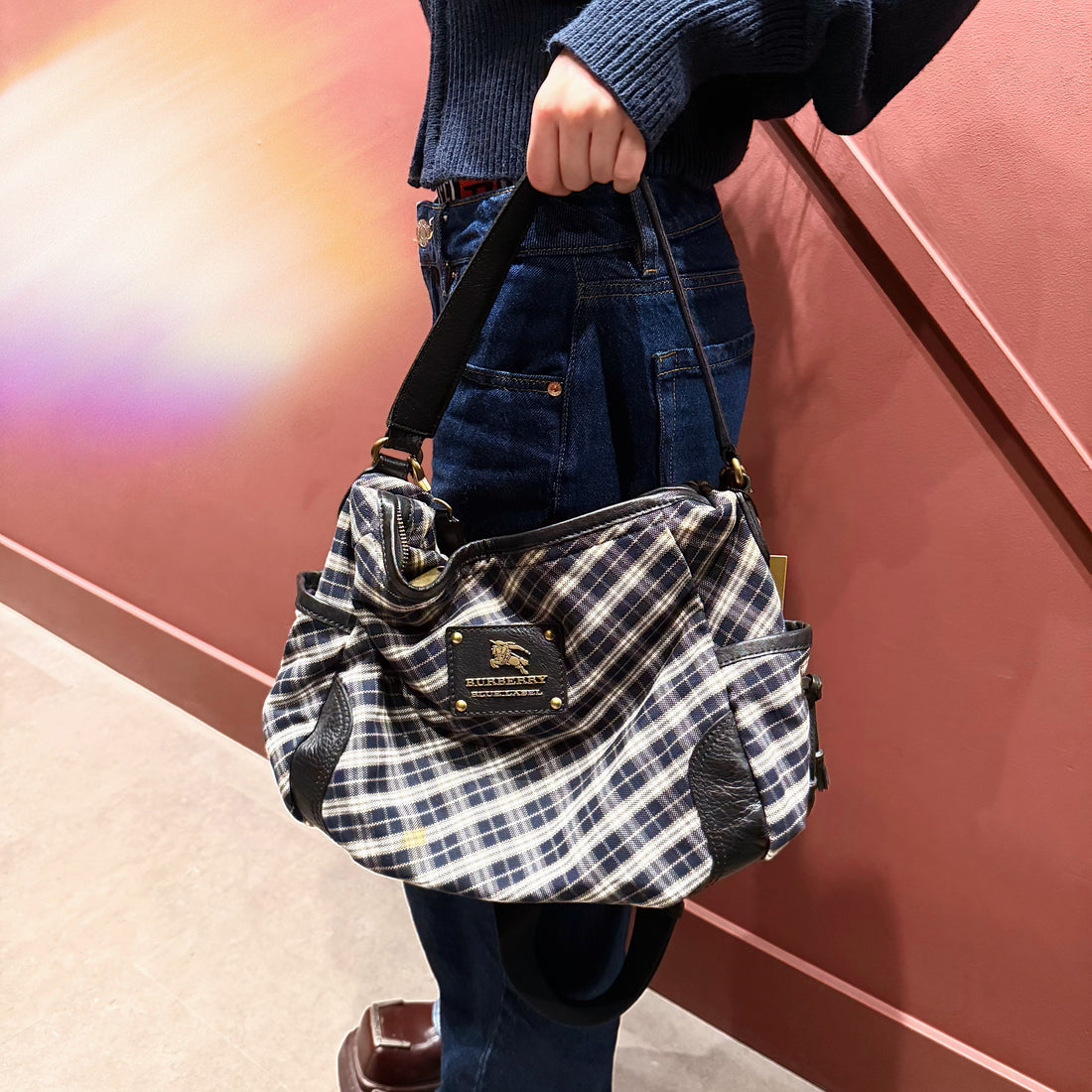 Burberry Nova Check 2 way Shoulder Bag TWS