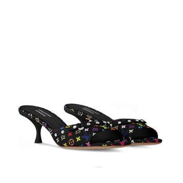 LV X TAKASHI MURAKAMI 6AM MULE BLACK 1AGWQQ