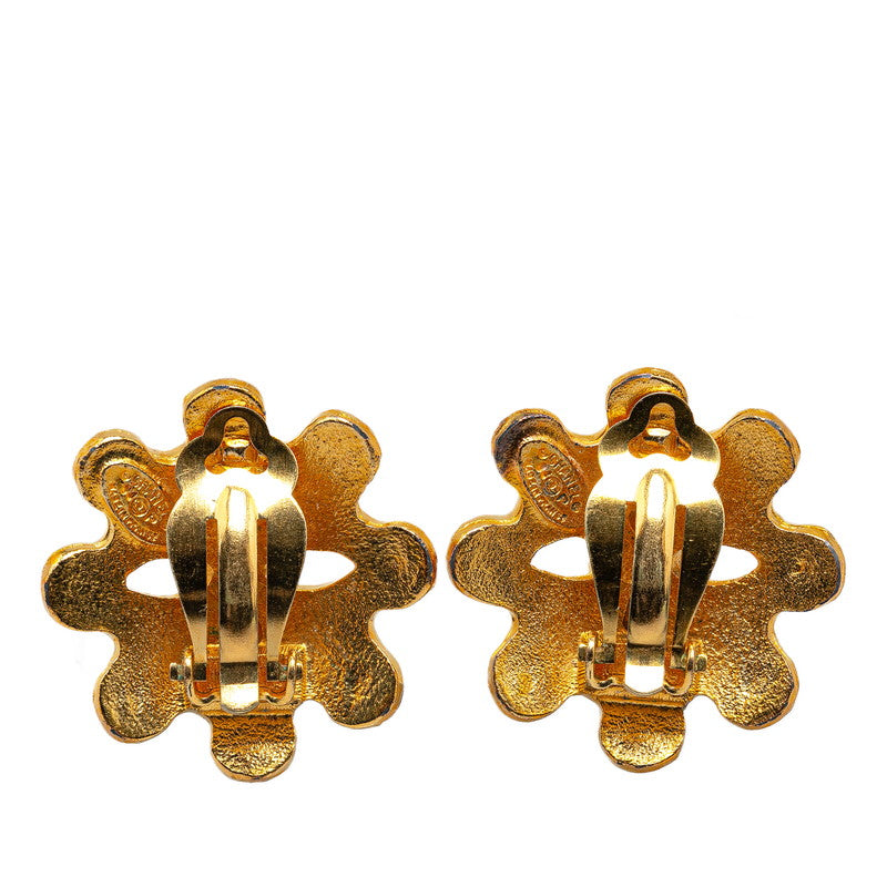 Chanel  Coco Mark Earrings Gold Plated